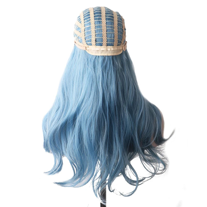 Wavy Womans Wigs Synthetic Hair Wigs For Women Cosplay Wig Long Colorful Wig Pink Purple Green Brown Black Grey Blue Red Ombre