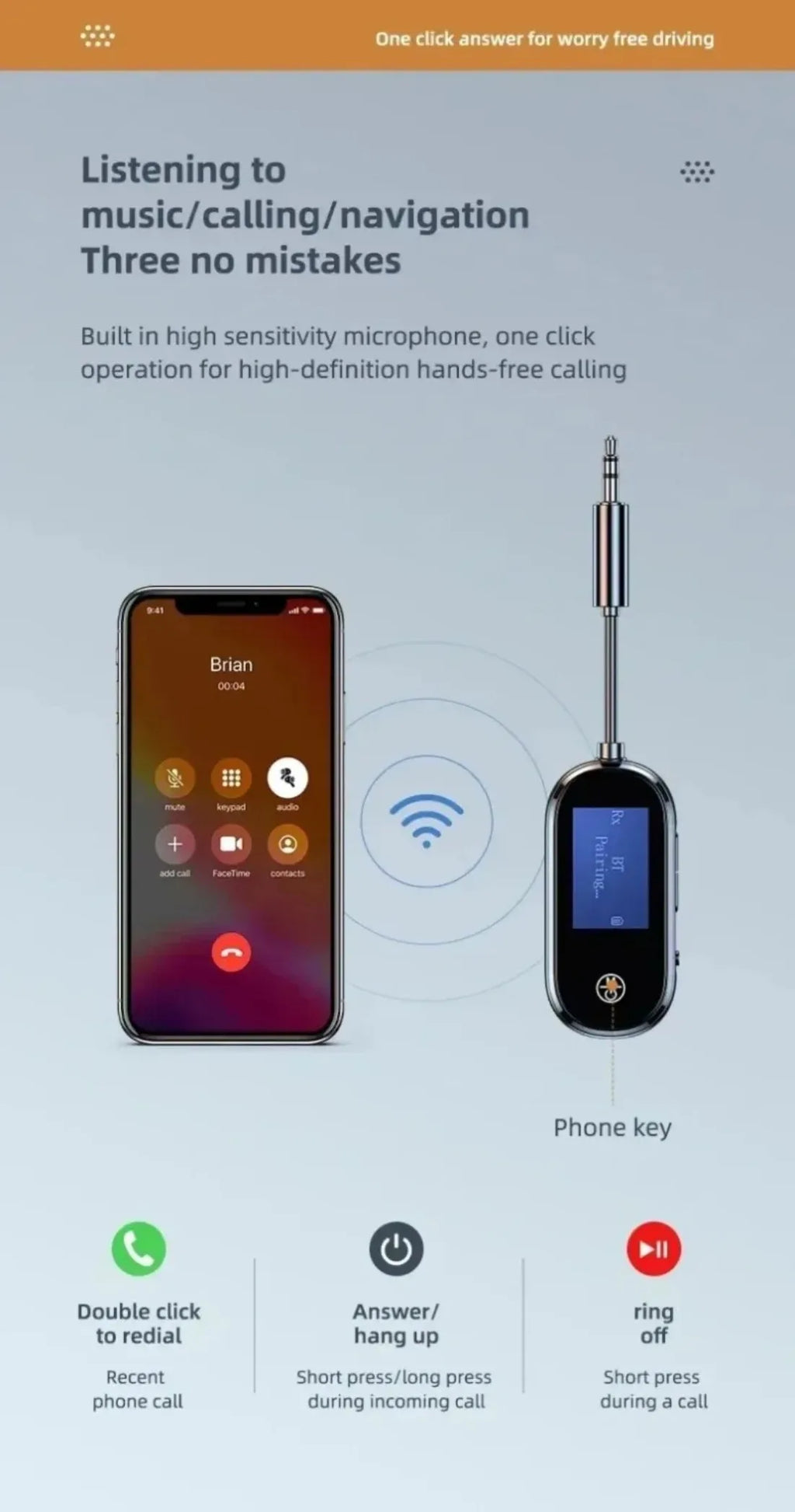 2 In 1 Bluetooth 5.4 Audio Transmitter Receiver 3.5mm AUX Jack Airplane Wireless Adapter Mic For TV Car kit Speaker PC Headphone
