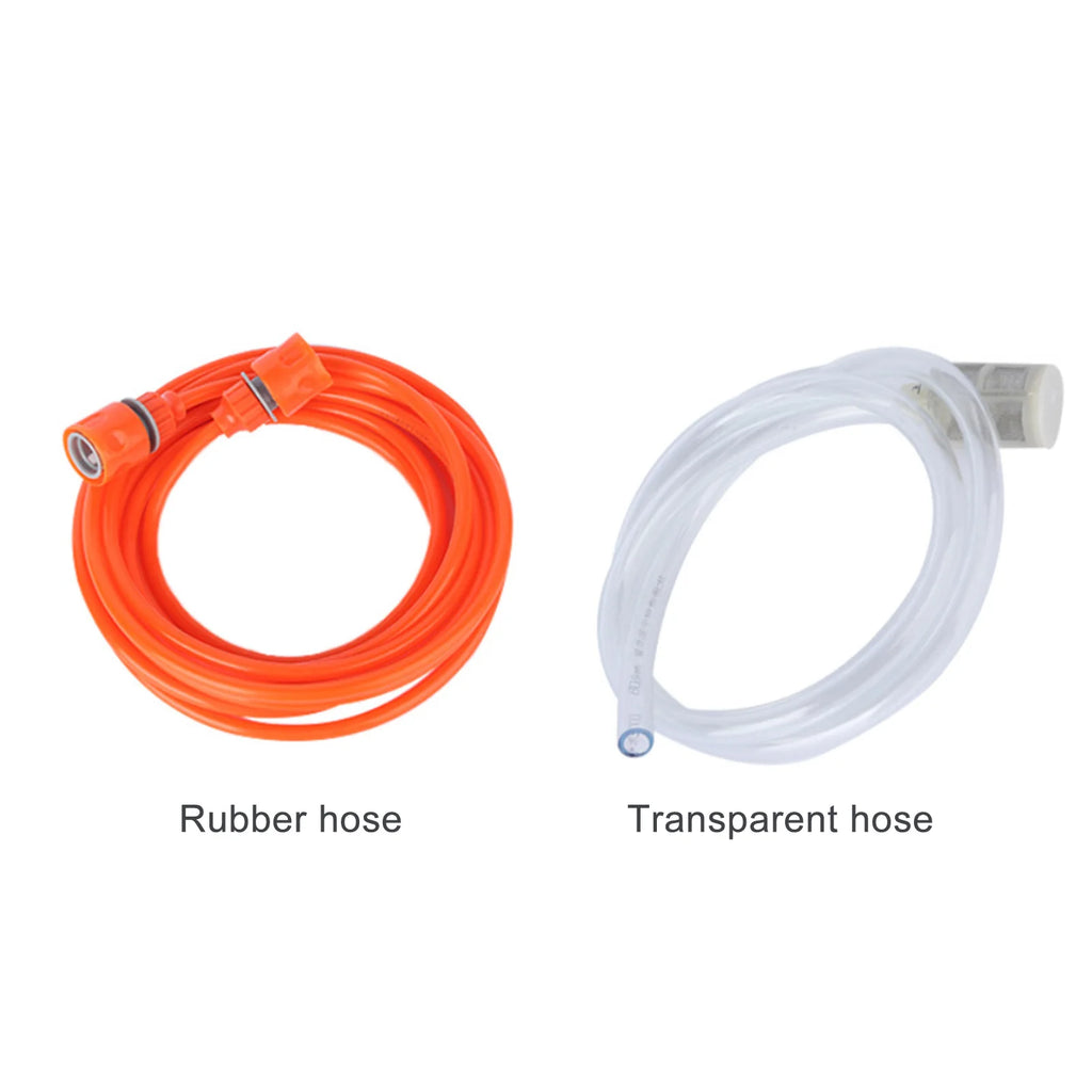 12V Electric High Pressure Car Washing Machine Kit with Wash Sprayer 2 Modes Power Cable And Hoses for Vehicle Cleaning