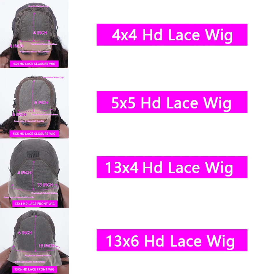 30 Inch Chocolate Brown Body Wave Lace Front Wig Transparent 13x6 HD Lace Frontal Wigs 13x4 Pre Plucked Colored Human Hair Wigs