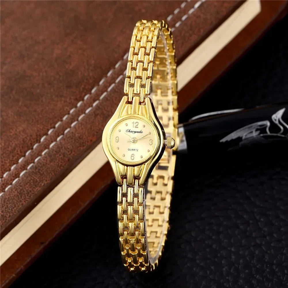Luxury Gold Women Bracelet Watches Fashion Girls Analog Quartz Wristwatch Retro Elegant Ladies Clock Gift relogio feminino