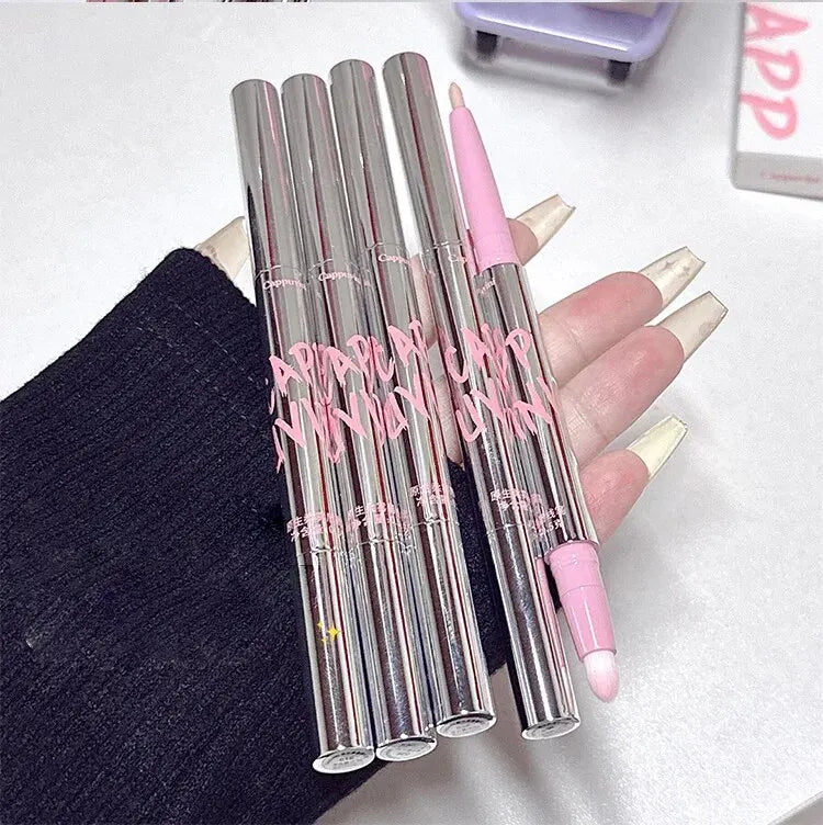 Nude Lip Liner with Lip Brush Cappuvini Korean Style Lip Makeup Long Last Velvet Matte Lipstick