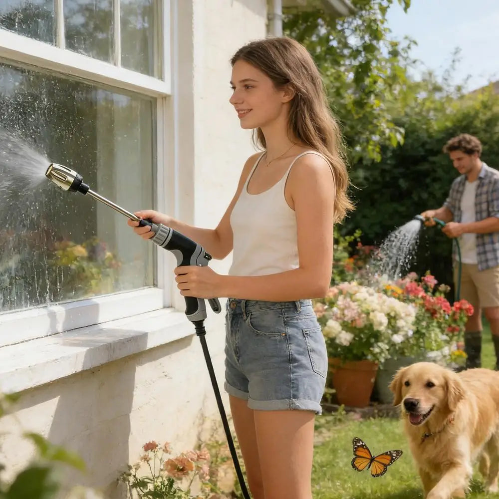 Car Wash High Pressure Water Gun Car Washers Garden Lawn Watering Hose Nozzle Foam Lance Portable Automobiles Cleaning Tool
