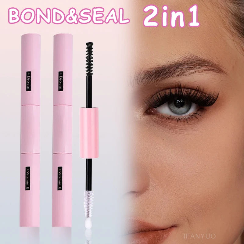 Double-headed Lash Bond and Seal Individual Lashes Glue and Seal Lasting Strong Adhesion Lash Extension Glue DIY Makeup Tools