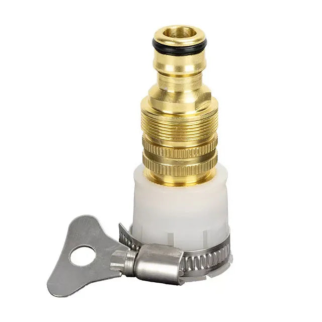 High Pressure Car Wash Water Gun with Foam Pot Brass Fittings Leakproof Easy Install Adjustable Spray for Car Cleaning