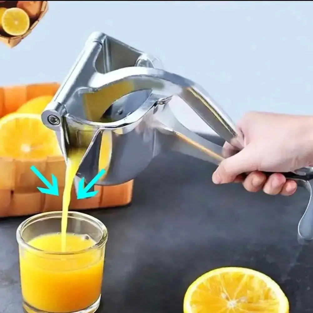 Fruit Juice Squeezer Heavy-Duty Metal Lemon Squeezer Easy Manual Citrus Press Juicer Ergonomic & Durable For Fresh Juice