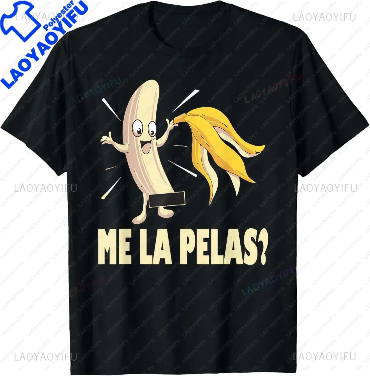 Me La Pelas Funny Quotes in Spanish Sayings Banana Joke Mens T-Shirt Casual Fashion Loose Harajuku Man Tshirt Short Sleeve Tees
