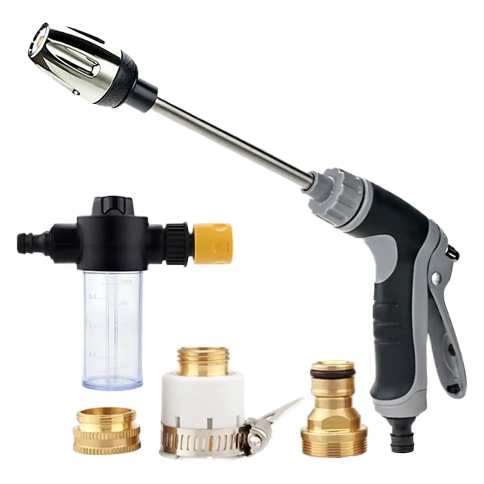 Car Wash High Pressure Water Gun Car Washers Garden Lawn Watering Hose Nozzle Foam Lance Portable Automobiles Cleaning Tool