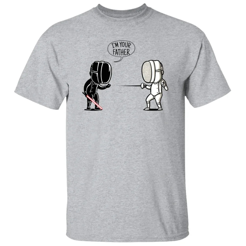 Fencing T Shirt Funny Quote I'm Your Father Fencing Sport Tee Tops Funny Fencer Gift Short Sleeve Men Crewneck Cotton Tshirt