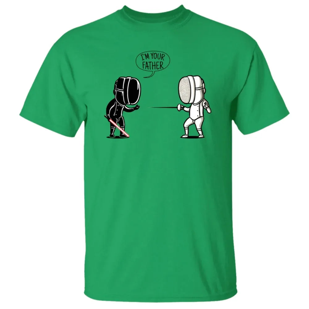 Fencing T Shirt Funny Quote I'm Your Father Fencing Sport Tee Tops Funny Fencer Gift Short Sleeve Men Crewneck Cotton Tshirt