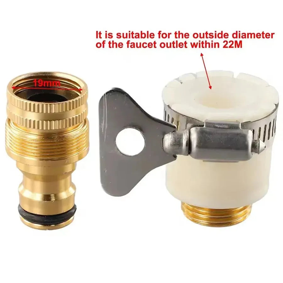High Pressure Car Wash Water Gun with Foam Pot Brass Fittings Leakproof Easy Install Adjustable Spray for Car Cleaning