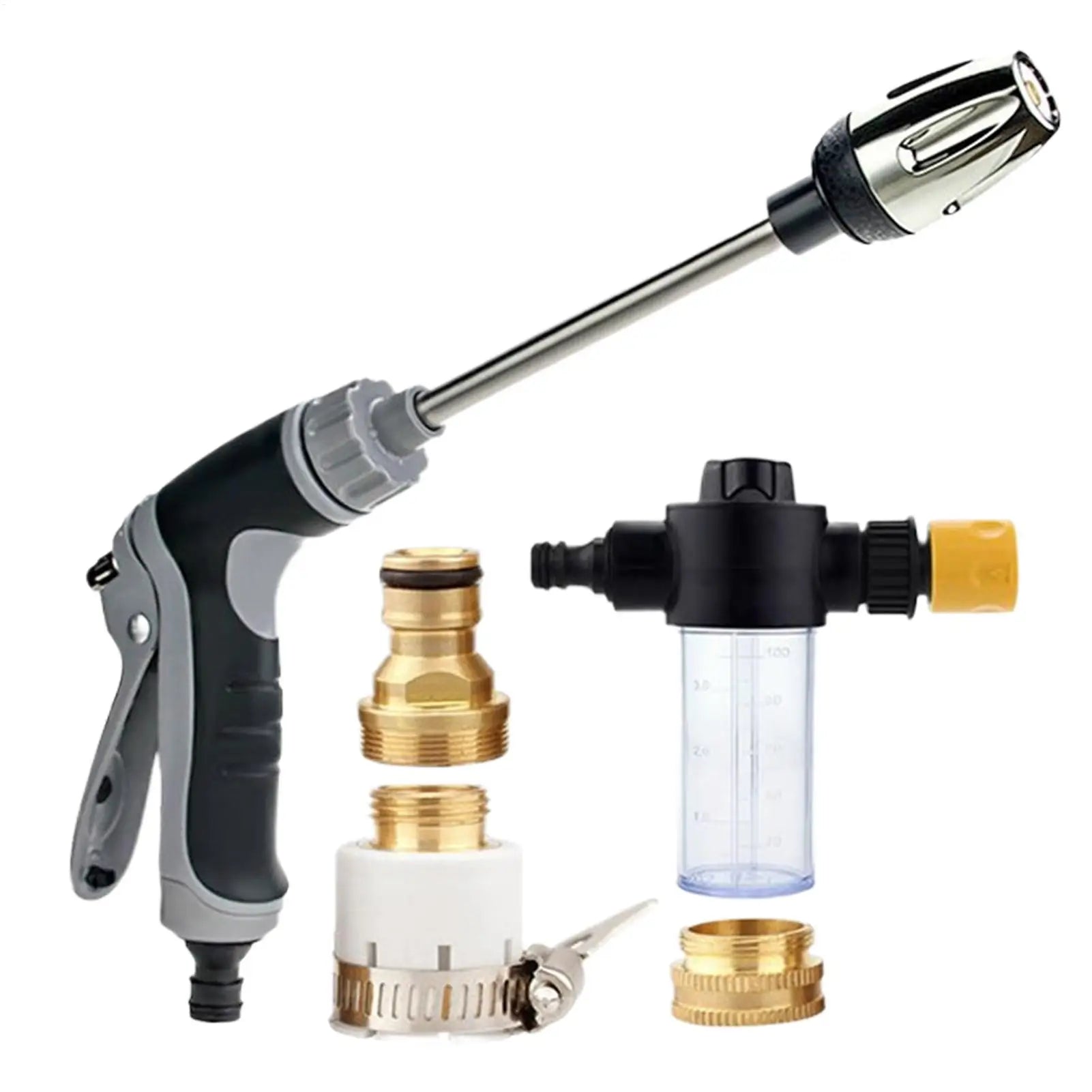Car Wash High Pressure Water Gun Car Washers Garden Lawn Watering Hose Nozzle Foam Lance Portable Automobiles Cleaning Tool