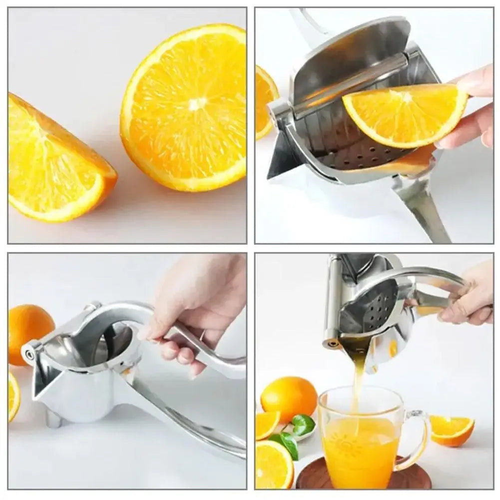 Fruit Juice Squeezer Heavy-Duty Metal Lemon Squeezer Easy Manual Citrus Press Juicer Ergonomic & Durable For Fresh Juice