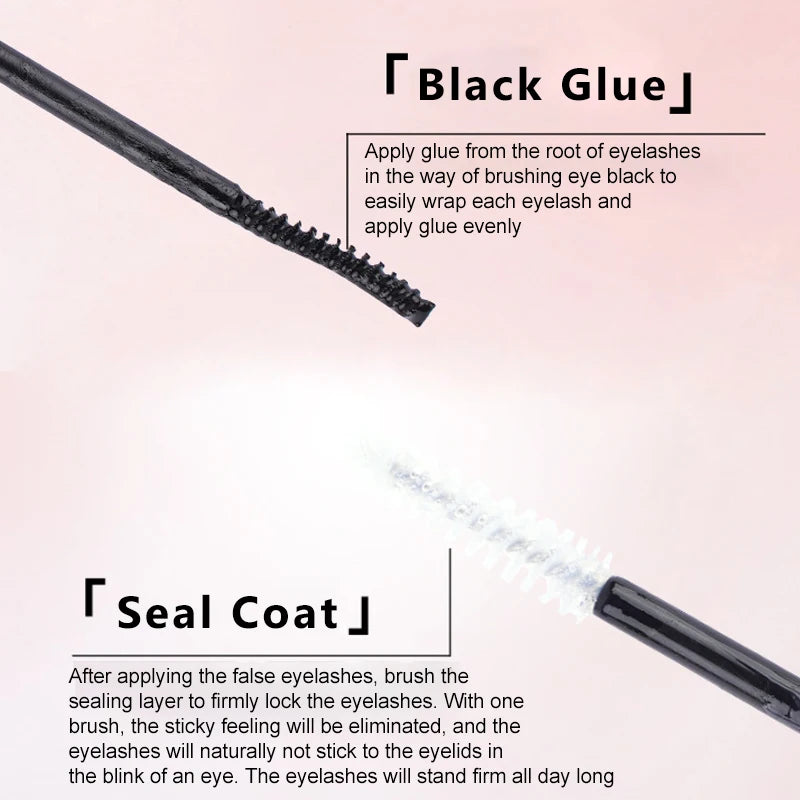 Double-headed Lash Bond and Seal Individual Lashes Glue and Seal Lasting Strong Adhesion Lash Extension Glue DIY Makeup Tools