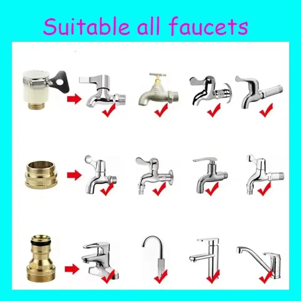 High Pressure Car Wash Water Gun with Foam Pot Brass Fittings Leakproof Easy Install Adjustable Spray for Car Cleaning