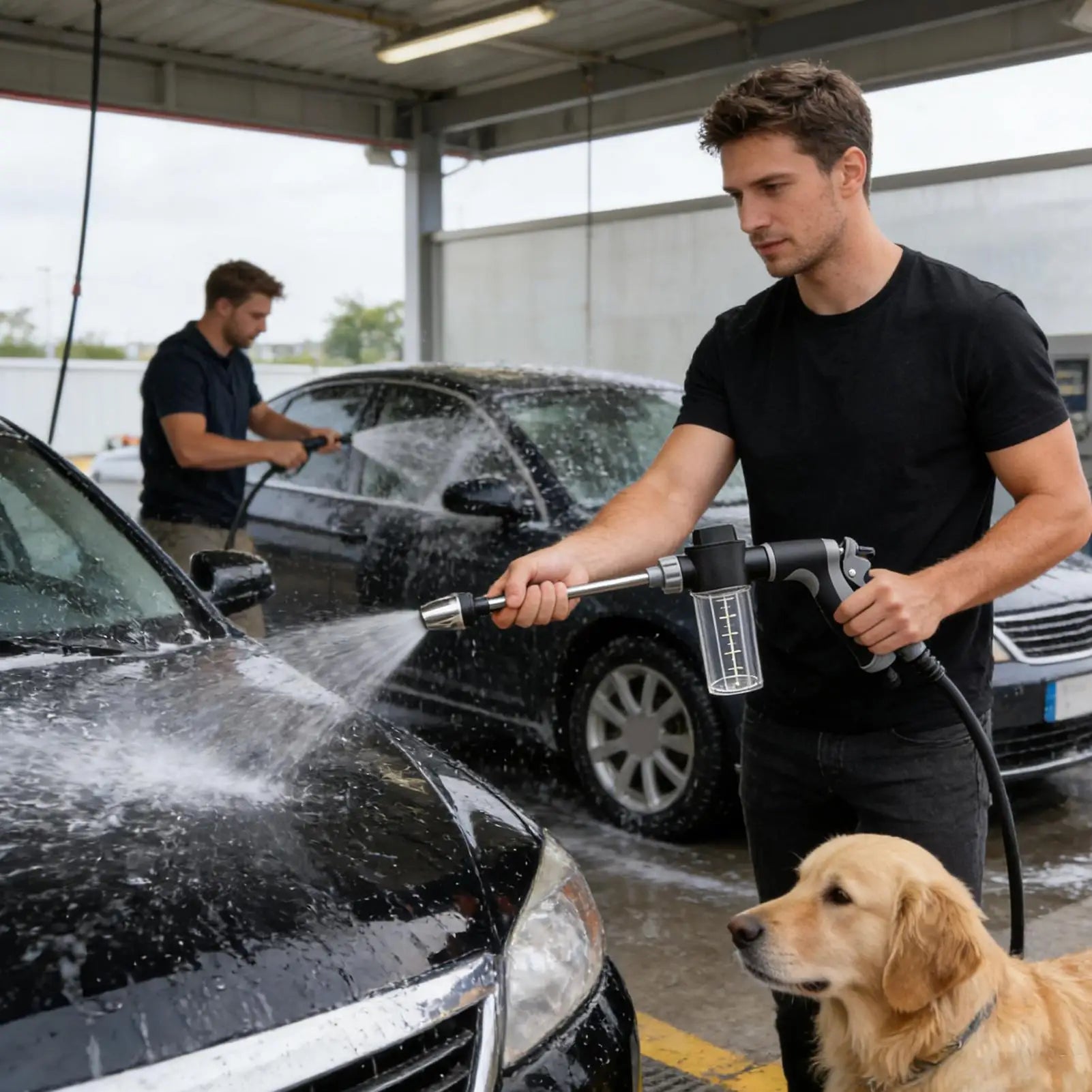Car Wash High Pressure Water Gun Car Washers Garden Lawn Watering Hose Nozzle Foam Lance Portable Automobiles Cleaning Tool