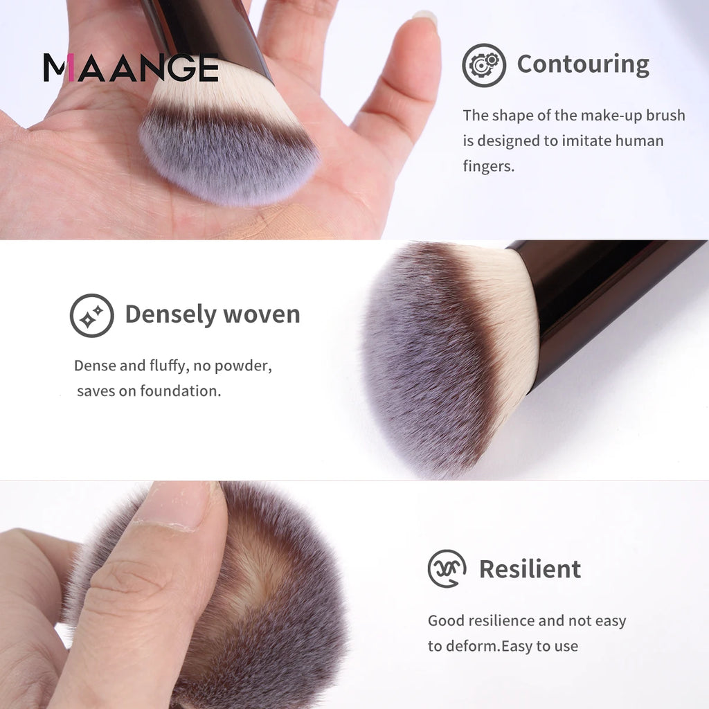 MAANGE 1PCS Makeup Brushes Angled Foundation Buffing Brush Concealer Brush Cosmetic Makeup Tools Soft Hair Oblique Makeup Brush