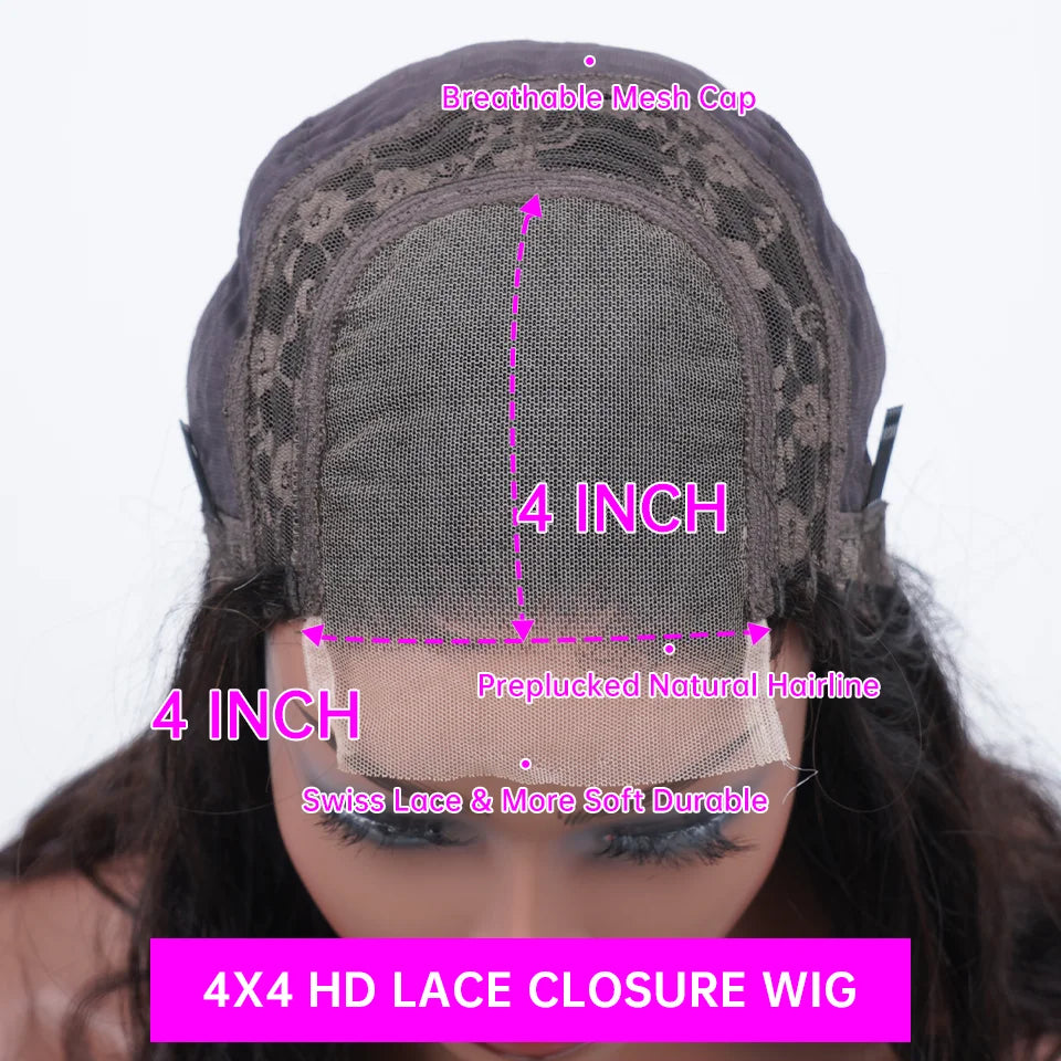 30 Inch Chocolate Brown Body Wave Lace Front Wig Transparent 13x6 HD Lace Frontal Wigs 13x4 Pre Plucked Colored Human Hair Wigs