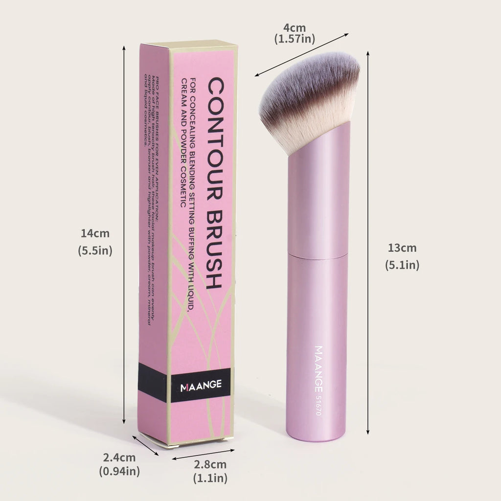 MAANGE 1PCS Makeup Brushes Angled Foundation Buffing Brush Concealer Brush Cosmetic Makeup Tools Soft Hair Oblique Makeup Brush
